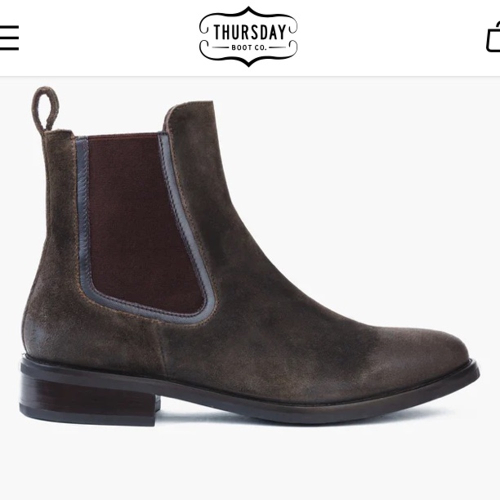 Duchess Thursday boot Chelsea 10 dark olive suede